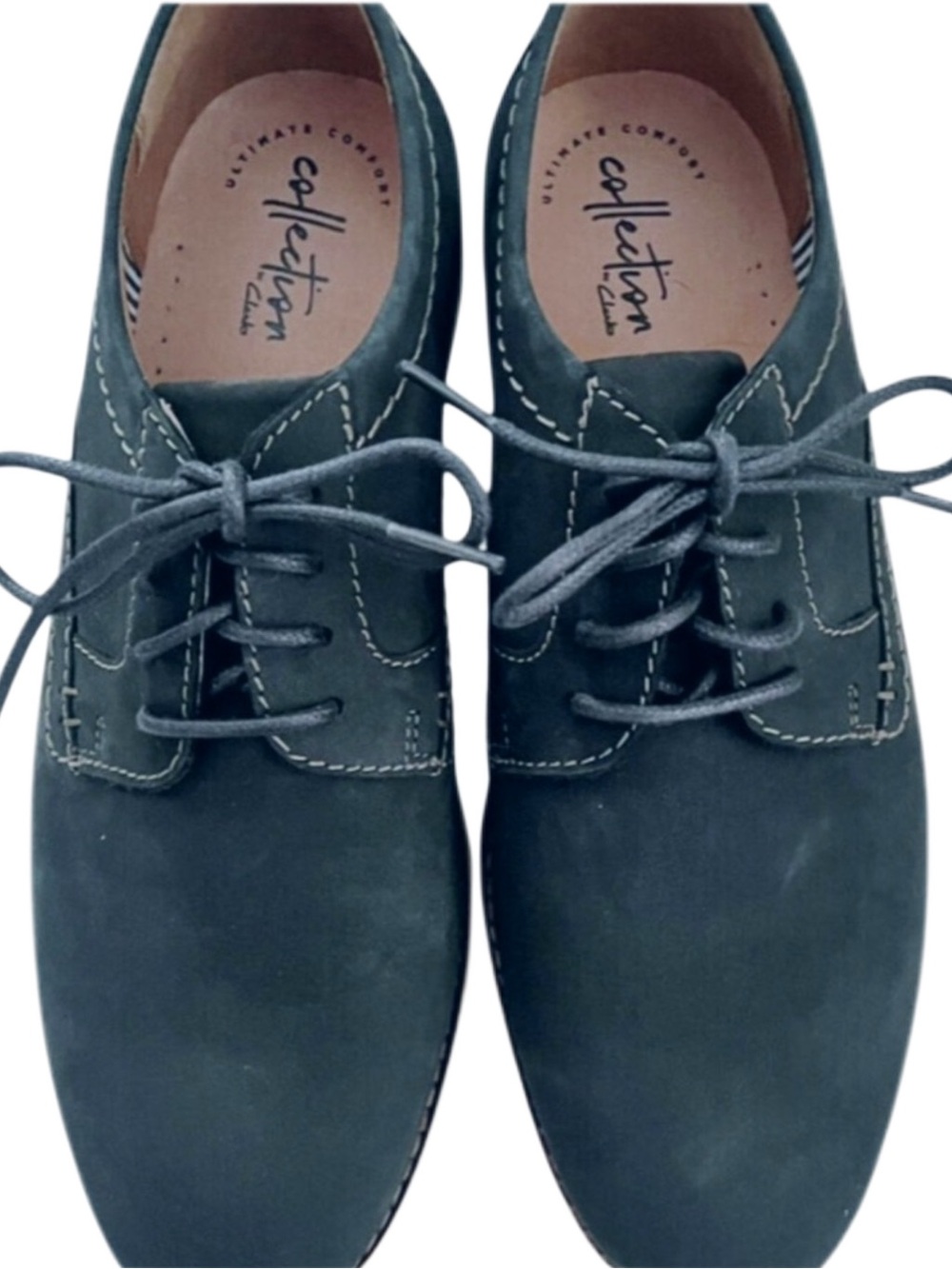 Clark’s Navy Nubuck Leather Oxford Size 11
